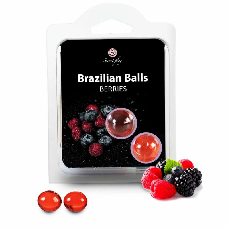 SecretPlay Massage Oil Capsules Berries Aroma 2pcs