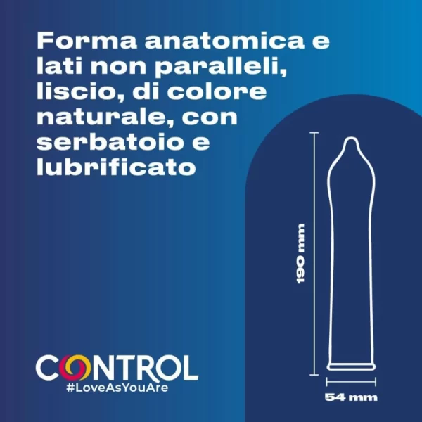 Control Adapta Nature Condoms 144 pcs Ergonomic Transparent 54mm. Clear. See formula