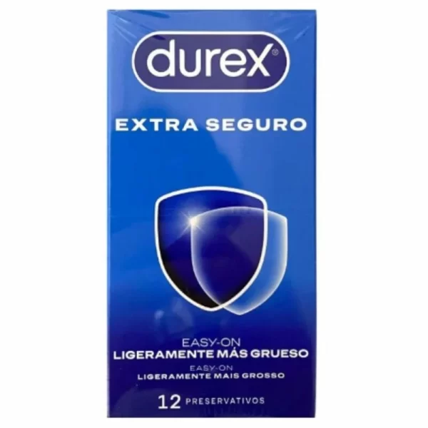 Durex Extra Seguro 12-Pack - Enhanced Protection Latex