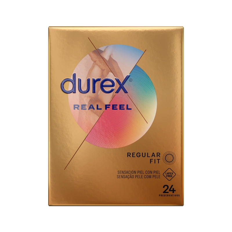 56mm - Anelma Durex RealFeel 24 pcs - Latex-Free Natural Contact System