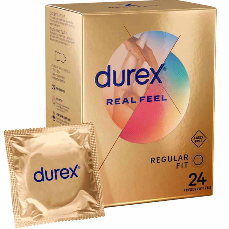 Durex RealFeel 24 pcs - Latex-Free Natural Contact System - Anelma Durex RealFeel 24 pcs - Latex-Free Natural Contact System