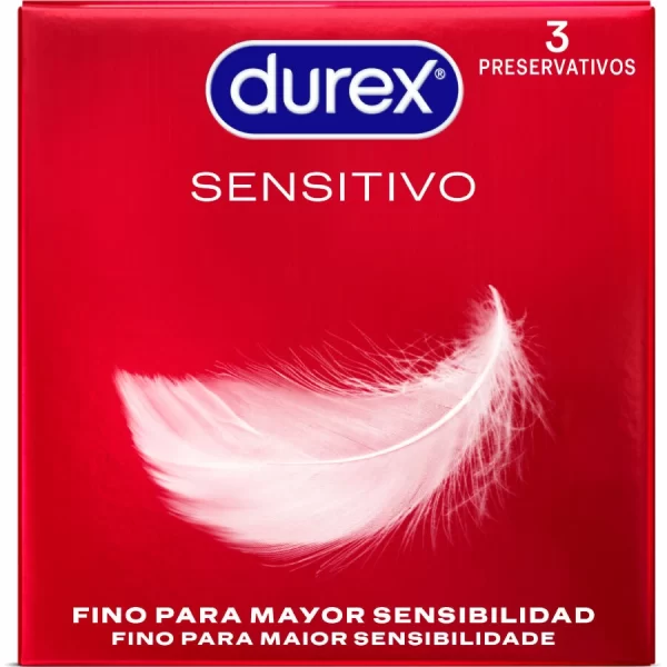 Durex Soft & Sensitive Thin Easy-On Latex Condoms 3-Pack