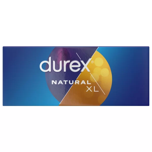 Durex Natural XL 56mm Extra Large 144-Pack - Comfort Fit Condoms. Product details include formula