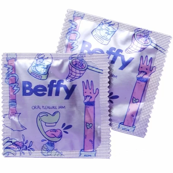 Beffy Ultra-Thin Intimate Barrier Latex Sheets 2-Pack. Condoms. Product details include formula