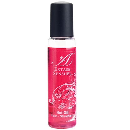 Extase Sensual Strawberry Heating Massage Oil 35ml