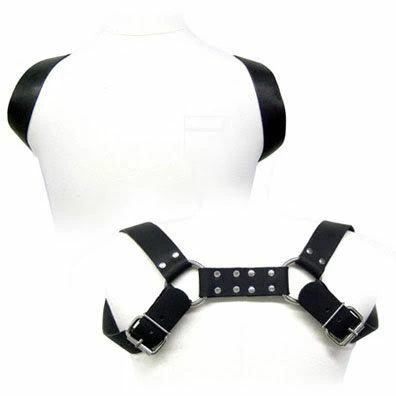 Silexd Leather Adjustable Body Harness for Men