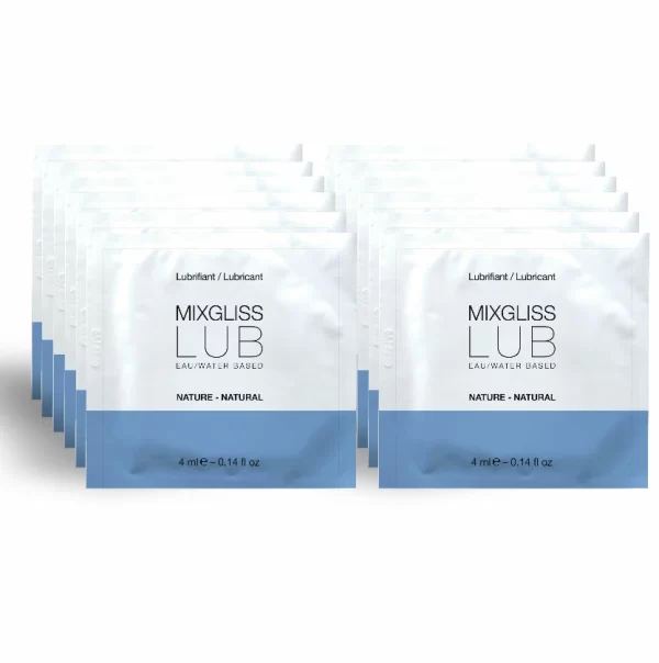 Mixgliss Natural Water-Based Lubricant 12x4ml Single-Dose
