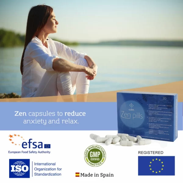 500 Cosmetics Zen Pills Natural Mood Support Capsules 30 pcs. Other. Product details include formula