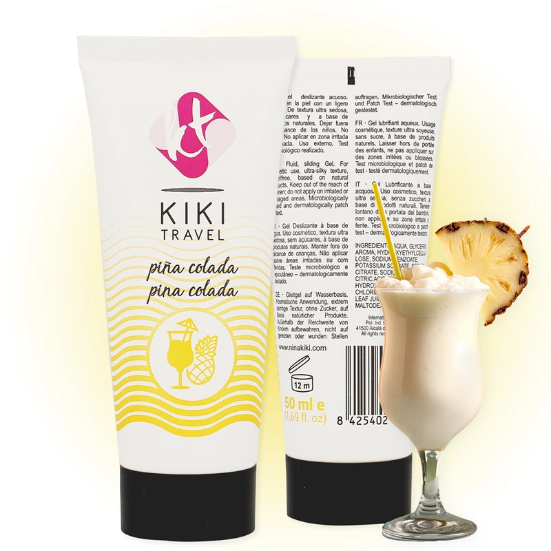 Water-Based Formula - Anelma Kiki Travel Lubricant Pina Colada 50ml - Vegan
