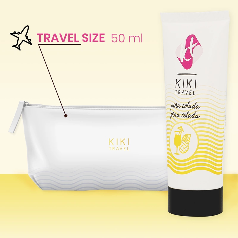 Kiki Travel Lubricant Pina Colada 50ml - Anelma Water-Based Formula. Flavored. See formula