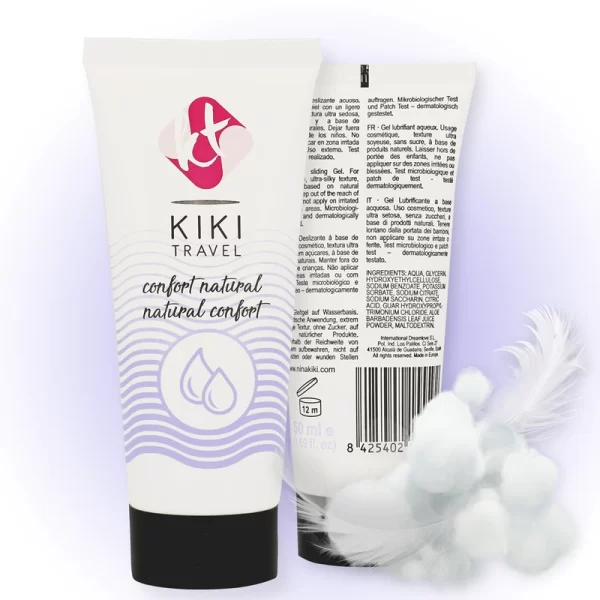 KIKI Travel Comfort Water-Based Vegan Lubricant 50ml - Natural Formula. Waterbased. See formula
