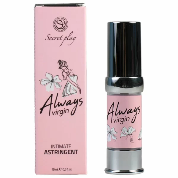 Secret Play Always Virgin Intimate Astringent Gel 15ml Vegan Formula. Creams and tapering gels. See formula
