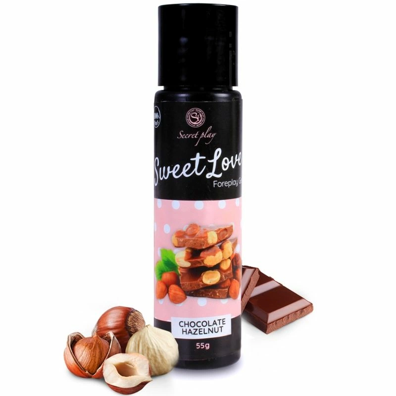 SecretPlay Sweet Love Edible Gel Chocolate & Hazelnut 60ml Airless - Anelma SecretPlay Sweet Love Edible Gel Chocolate & Hazelnut 60ml