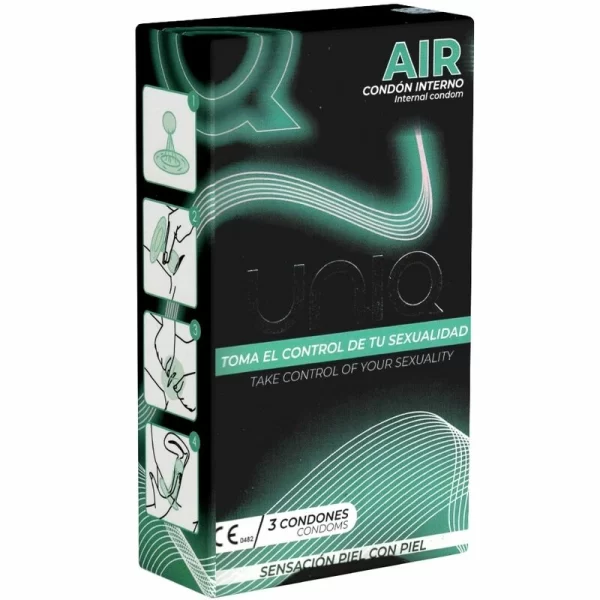 Uniq Air Latex-Free Female Protective Barrier 3-Pack Clear