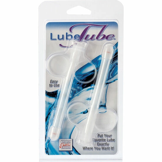CalExotics Lube Tube Applicator 20ml Transparent 2-Pack. Siliconebased