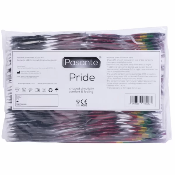 Pasante Pride 144-Pack Condoms - Natural Color