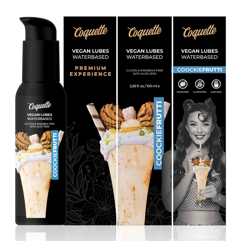 Coquette Chic Desire Vegan Lubricant Cookiefrutti 100ml - Anelma Paraben-Free. Flavored. See formula