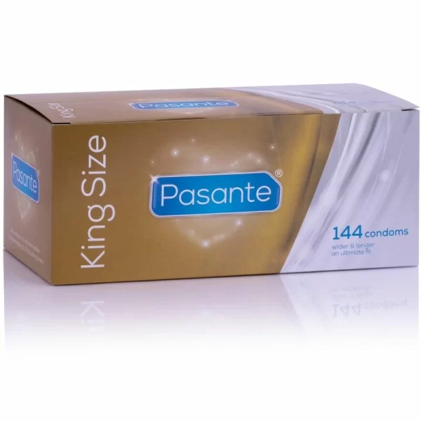 Pasante King Size Condoms 144-Pack | Extra Wide & Long