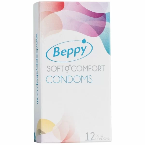 Beppy Soft & Comfort Latex Condoms 12-Pack Large Size No