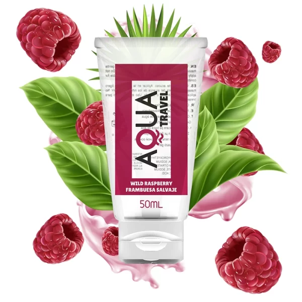 AQUA TRAVEL Wild Raspberry Water-Based Lubricant 50ml