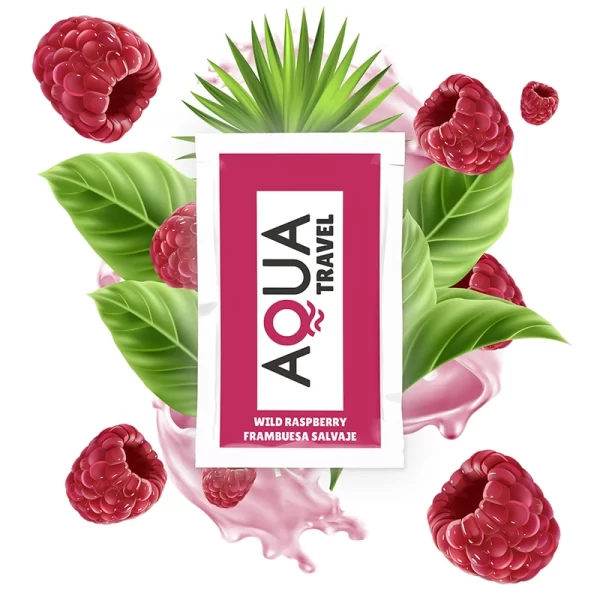AQUA Travel Water-Based Gel Wild Raspberry 6ml Compact Size