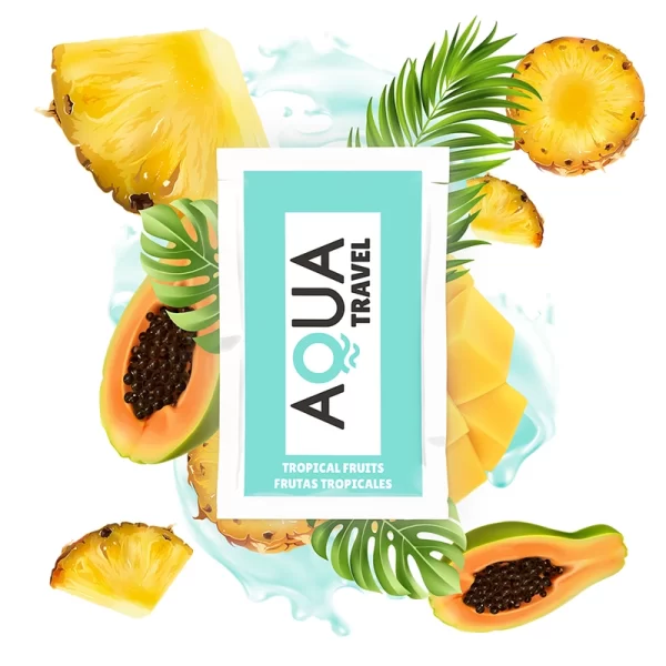AQUA TRAVEL Water-Based Lubricant Tropical Fruits 6ml