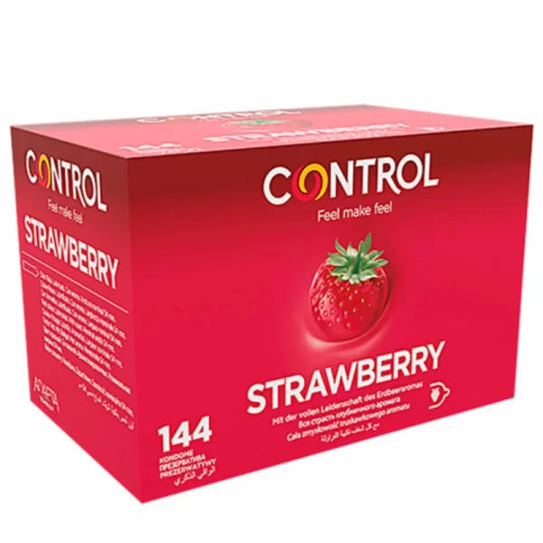 Control Adapta Strawberry Scented Latex Protection 144 Pack