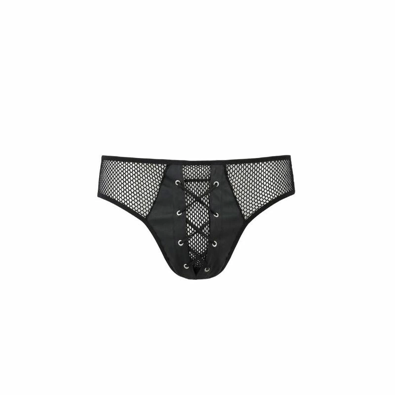 Passion Richard Black Slip - Modern Polyurethane-Polyester Design. Panties