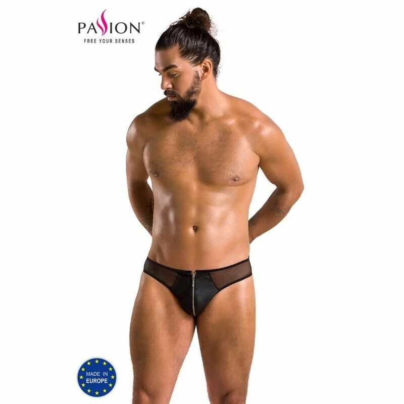 Passion Timmy Black Briefs - Modern Polyurethane-Polyester Design