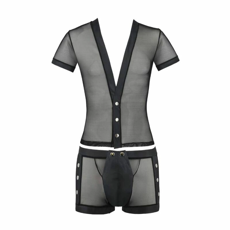 PASSION Michael Black Set - Modern Polyurethane Lingerie EU-Made. Kits