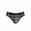 ANAIS MEN Balance Slip - Checked Microfiber Briefs - Anelma ANAIS MEN Balance Slip - Checked Microfiber Briefs