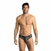 ANAIS MEN Balance Slip - Checked Microfiber Briefs - Anelma ANAIS MEN Balance Slip - Checked Microfiber Briefs