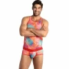 ANAIS MEN Falcon Soft Lycra Top with Banana Print