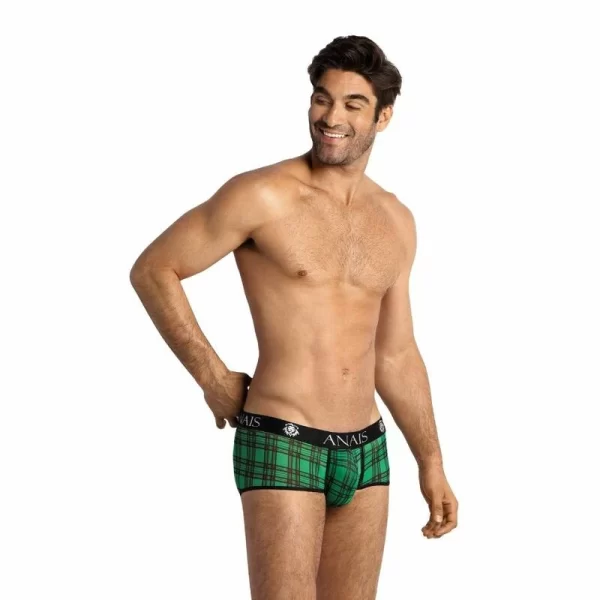 ANAIS MEN MAGIC Briefs Green-Black Check Comfort Fit