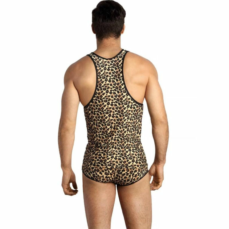 Anais Men Mercury Top Microfiber Briefs with Animal Print