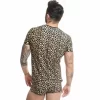 ANAIS MEN Mercury Microfiber T-Shirt Animal Print Comfort