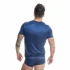 Anais Men Naval Navy Blue Tulle T-Shirt - Anelma Anais Men Naval Navy Blue Tulle T-Shirt