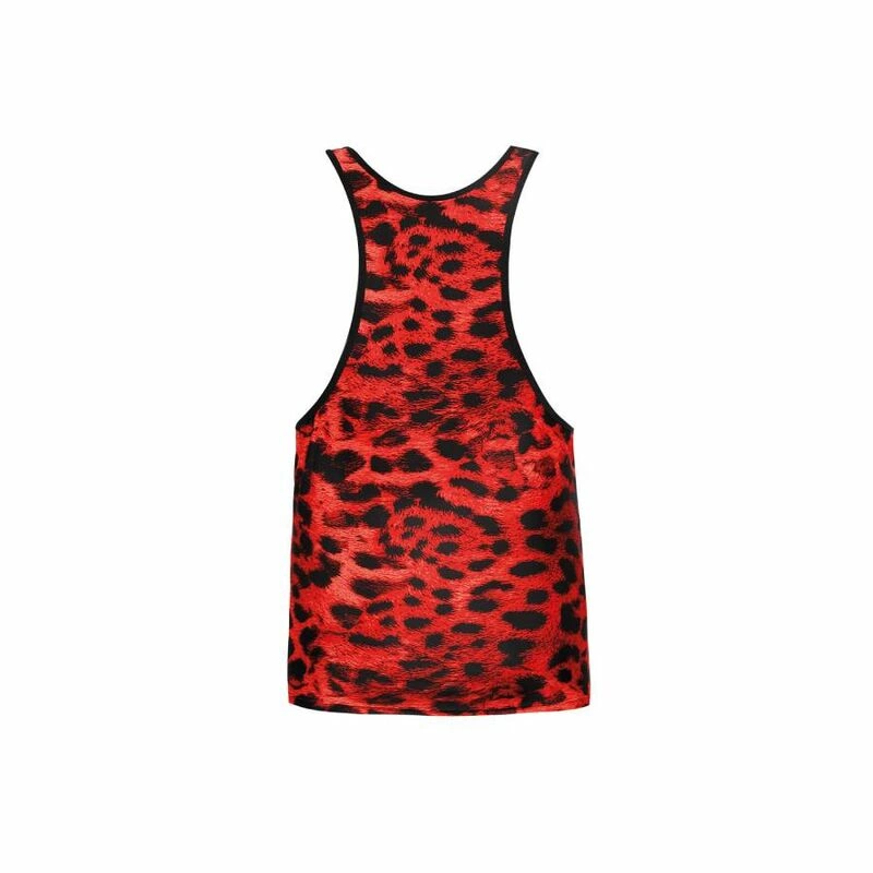 ANAIS MEN Savage Top - Red Microfiber