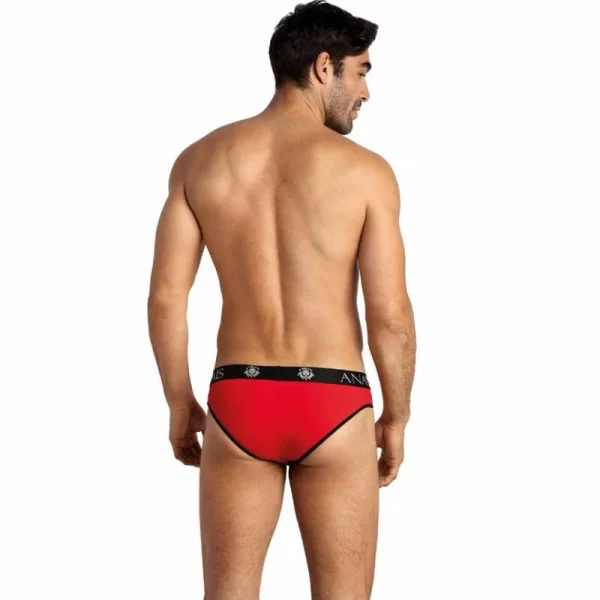ANAIS Men SOUL Slip - Red Microfiber Briefs with Black Trim