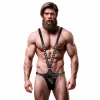 Fetish Submissive Attitude Men's Adjustable V-Shape Eco-Leather Harness