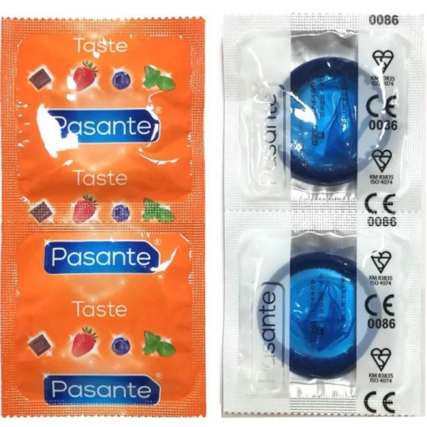Pasante Blueberry Flavour Condoms 144 pcs