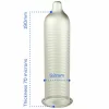 Pasante Calor Warming Effect Latex Condoms 52mm 144-Pack Transparent Ribbed. Clear. See formula