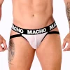 Macho MX26X1 Athletic Mesh Jockstrap White - Breathable Support