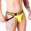 Macho MX25A Jock Lycra Yellow - Sporty Breathable Men's
