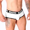 Macho MS30BL Classic Briefs White Breathable Lycra Comfort
