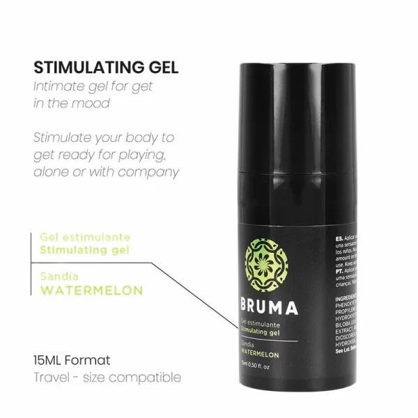 BRUMA Watermelon Flavor Sensation Gel 15ml - Long-Lasting Ultra-Glide Formula. Other. See formula