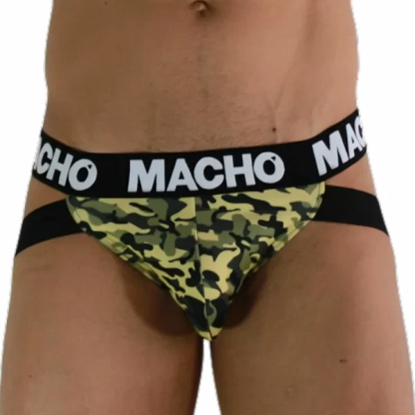 Macho MX28MV Jockstrap Military Green - Supportive Lycra Underwear