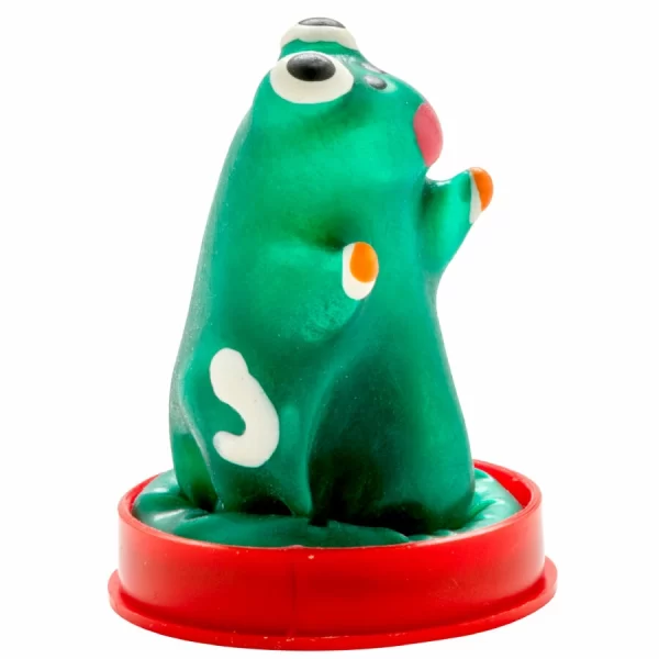CONDOMERIE Hand-Painted Decorative Latex Condom - Frog Design
