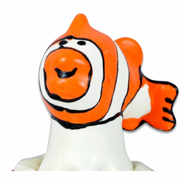 Condomerie Handpainted Decorative Latex Cover Fish Orange