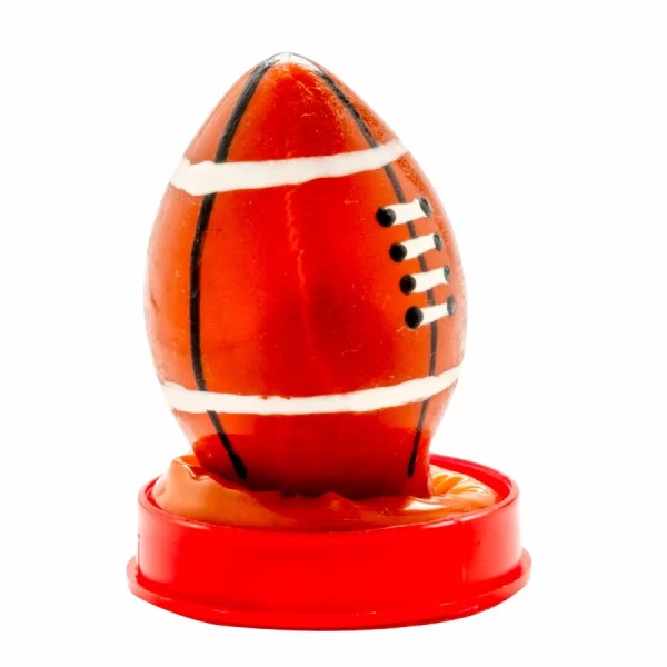 CONDOMERIE Hand-Painted Latex Decorative Cover Rugby Ball Motif. Condoms. See formula